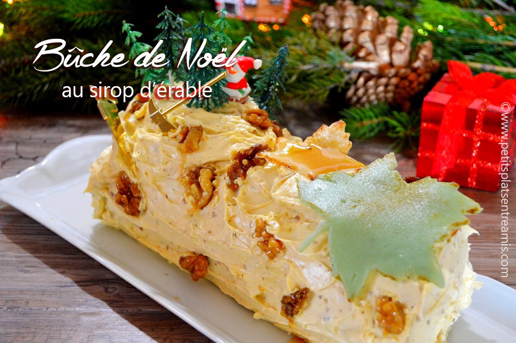 Bûche de Noël au sirop d’érable