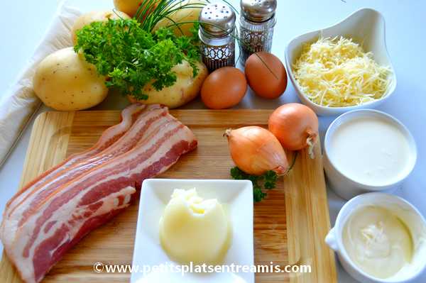 Tarte Aux Pommes De Terre Oignons Et Lardons