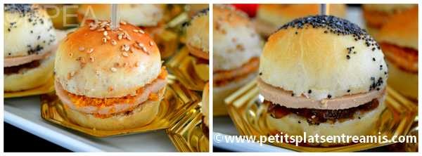 recette mini burgers de Noël