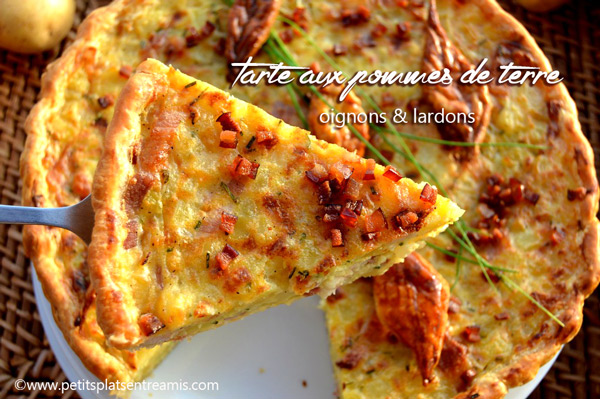 Recette De Tarte Aux Pommes De Terre Oignons Et Lardons Petits