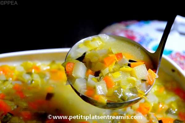 cuisson soupe aux légumes