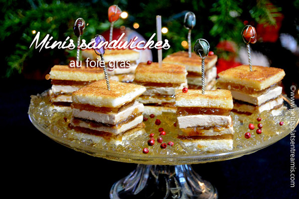 Minis sandwiches au foie gras