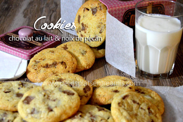 Cookies chocolat au lait & noix de pécan