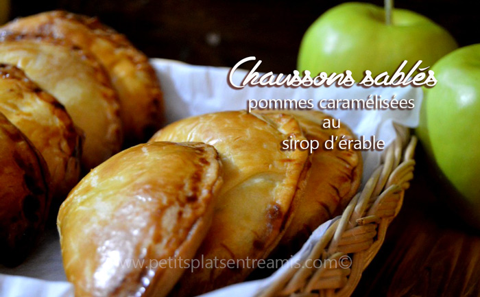 Chaussons-sablés-aux-pommes-caramélisées-au-sirop-d'érable