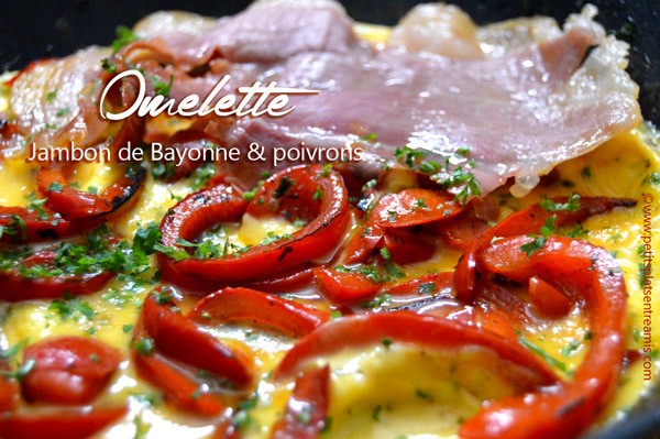 omelette-au-jambon-de-Bayonne-et-poivrons