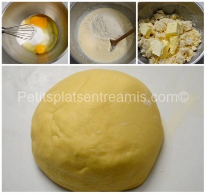 préparation de la pâte sablée