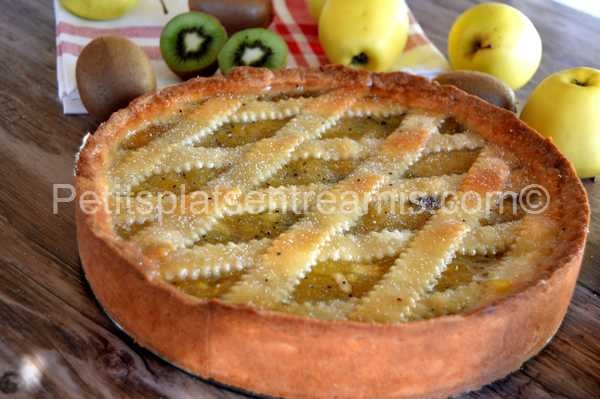 tarte aux pommes et kiwis recette