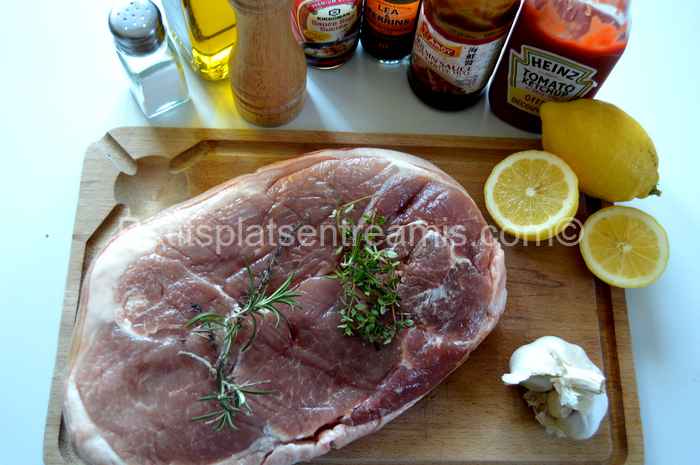 Ingrédients pour rouelle-de-porc-grillée