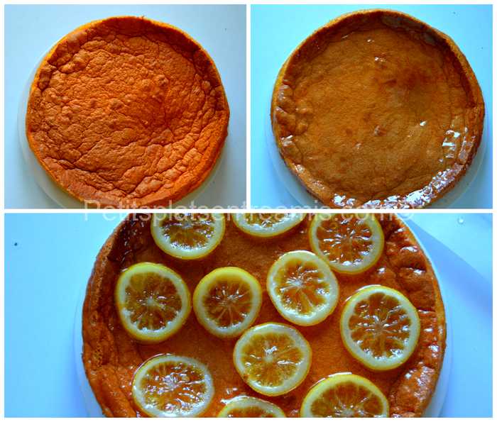 finition gâteau magique au citron