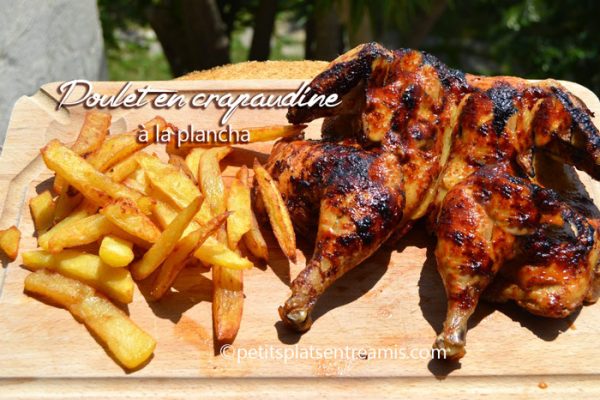 Poulet en crapaudine à la plancha