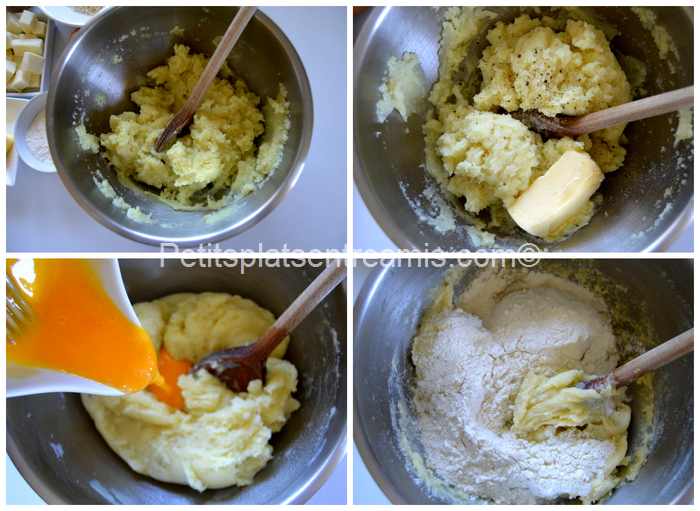 préparation croquette de pommes de terre