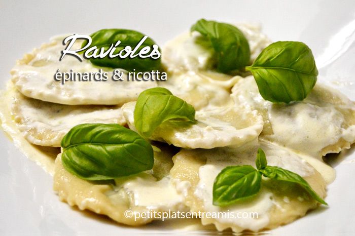 Ravioles épinards ricotta