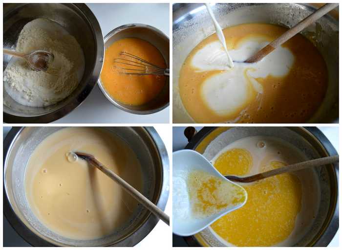 préparation clafoutis aux prunes