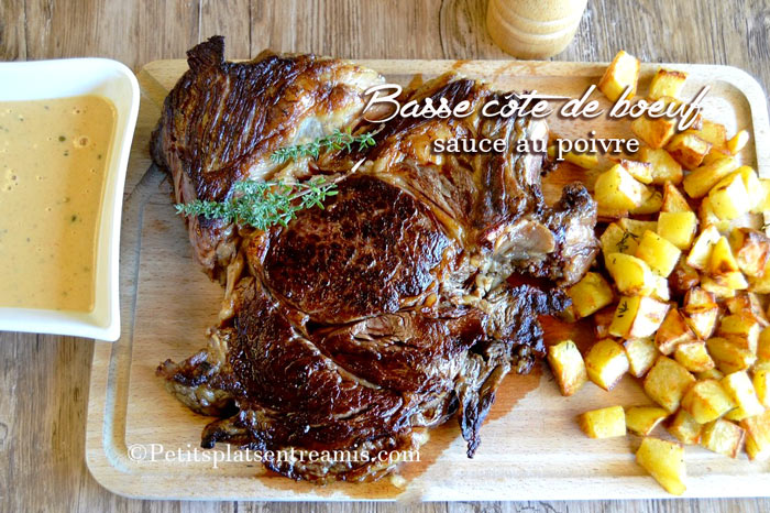 Basse Côte De Bœuf Sauce Au Poivre