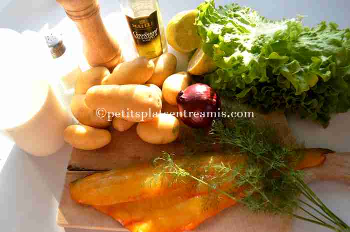 ingrédients salade-de-pommes-de-terre-au-haddock
