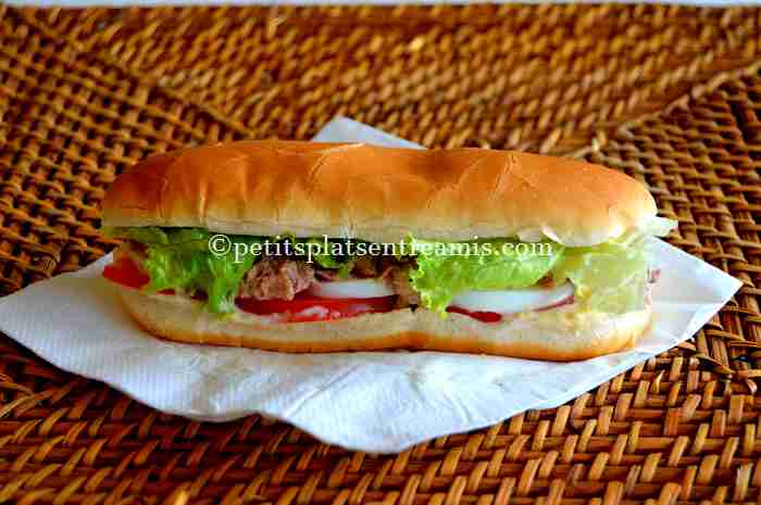sandwich au thon recette