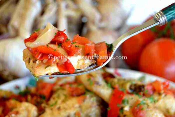 Cuisson poulet basquaise