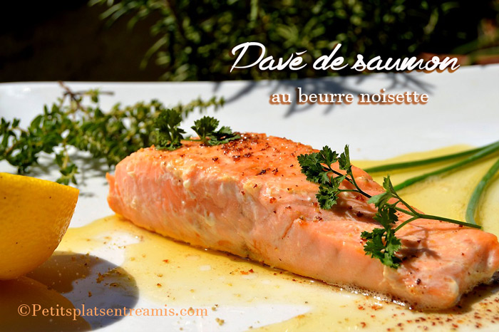 Pavé de saumon au beurre noisette