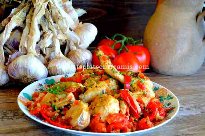 Recette du poulet basquaise