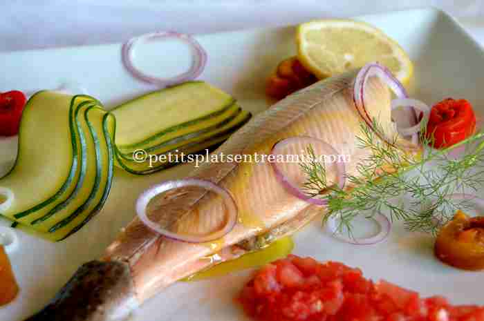 truite-saumonée-et-ses-petits-légumes recette