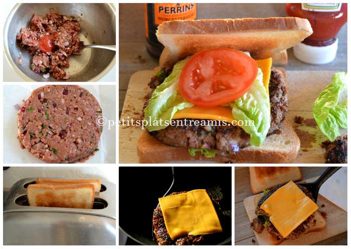 préparation steak haché façon burger