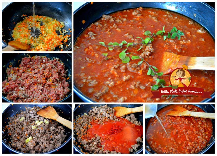 Cuisson sauce bolognaise