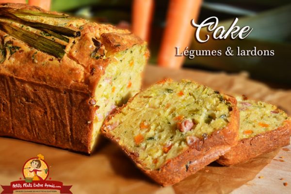 Cake aux légumes et lardons
