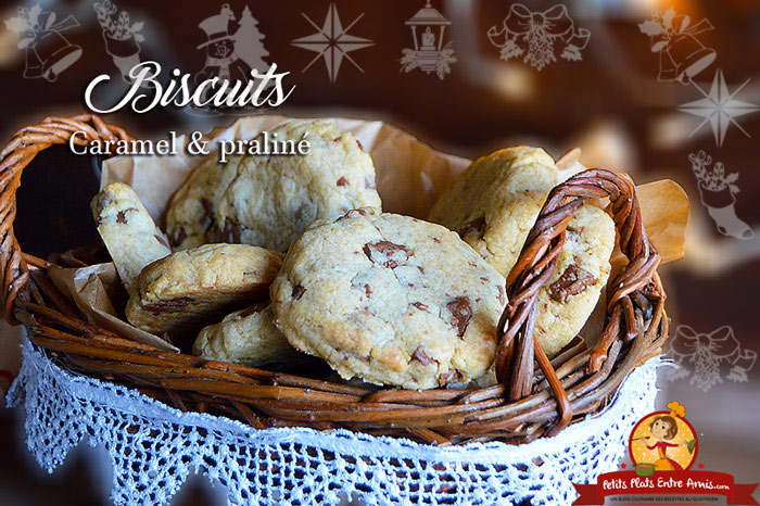 Biscuits caramel et praliné