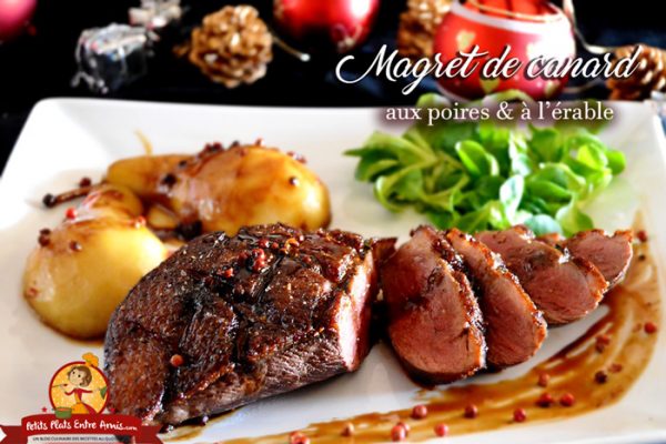 Magret de canard aux poires et à l’érable