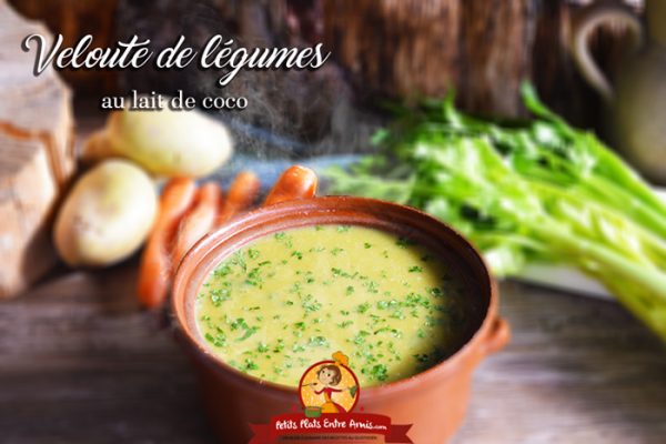 Velouté de légumes au lait de coco