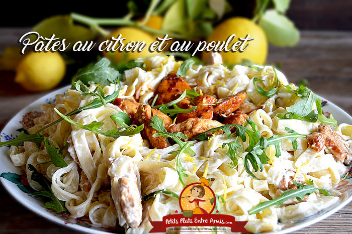 Pâtes au citron et poulet