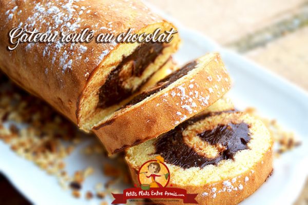 Recette de gâteau roulé au chocolat facile et moelleux