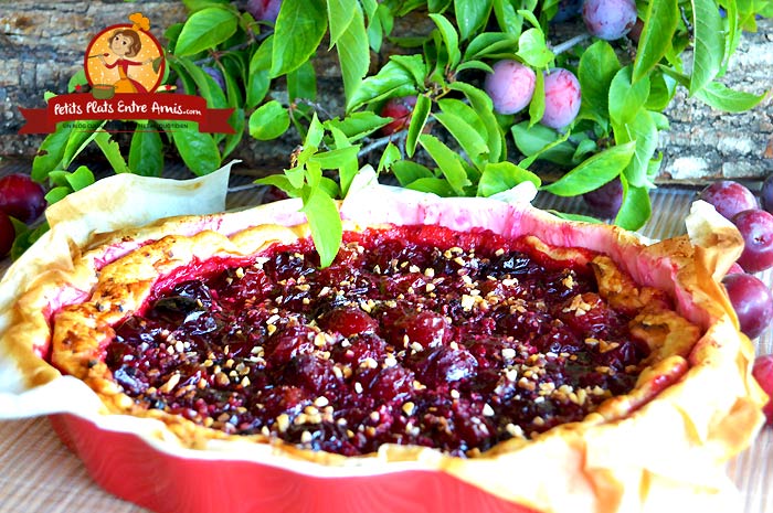 Recette de tarte aux prunes