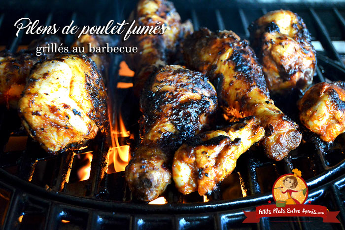 Pilons de poulet fumés grillés au barbecue