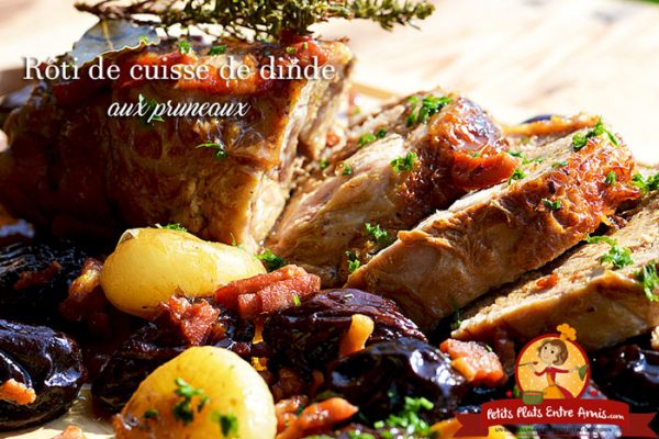 Rôti de cuisse de dinde aux pruneaux