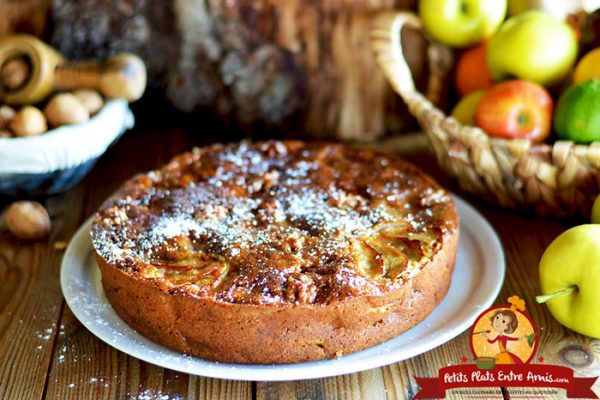 Gâteau aux pommes et aux noix la recette