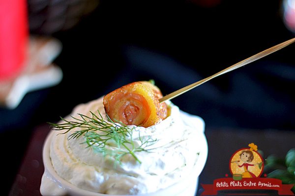 Recette des petits roulés au saumon fumé