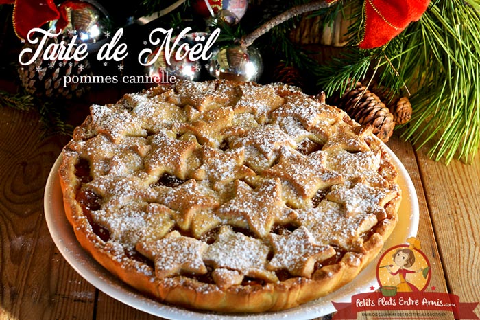 Tarte de Noël pommes cannelle