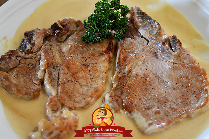Côte De Veau à La Moutarde Et Au Miel