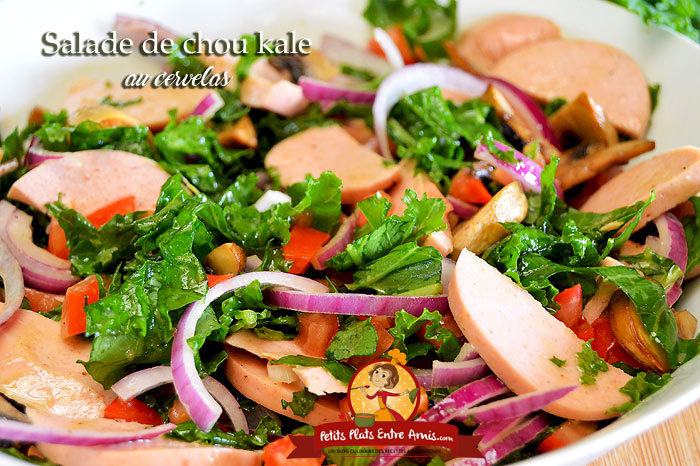 Salade de chou kale au cervelas