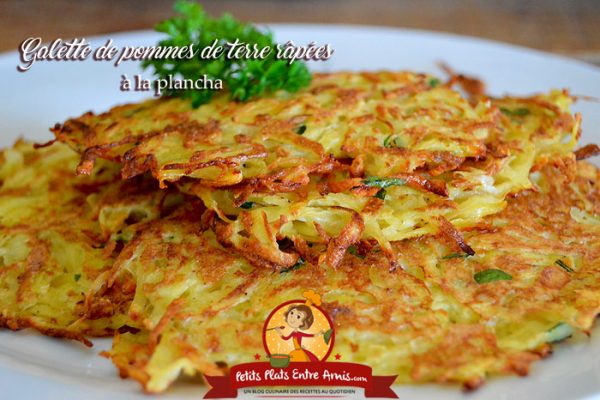 Galettes de pommes de terre râpées à la plancha