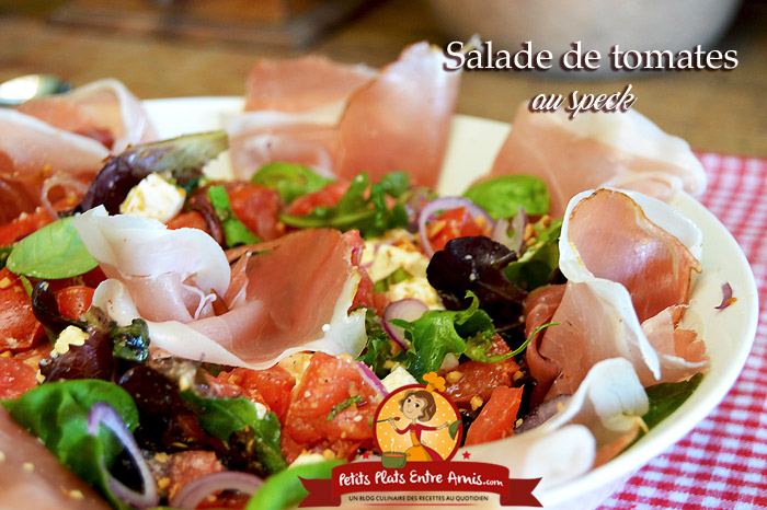 Salade de tomates au speck