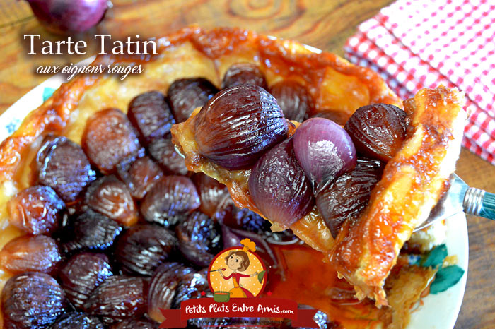 Tarte Tatin aux oignons rouges