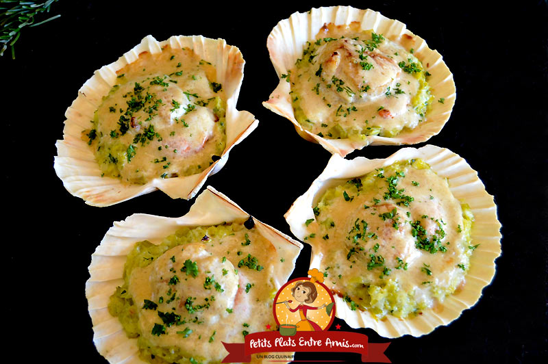 Coquilles Saint Jacques à La Fondue De Poireaux