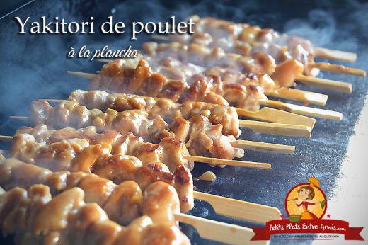 Yakitori de poulet à la plancha