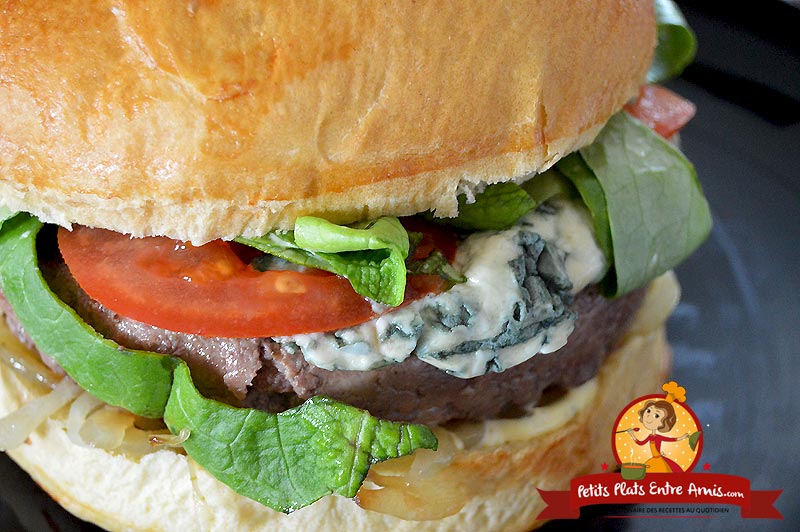 Recette de hamburger au bleu d'Auvergne