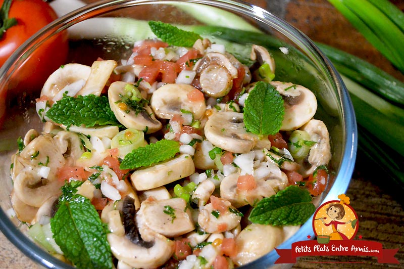 Recette de salade de champignons