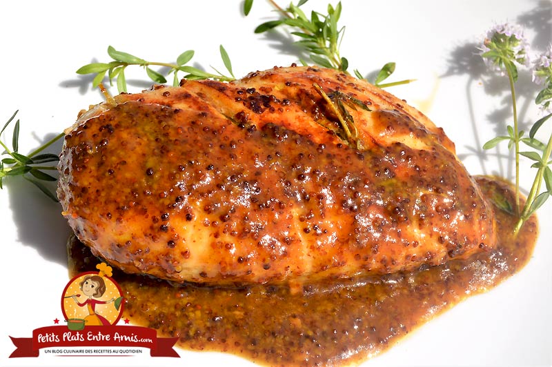 Recette de filet de poulet moutarde et miel