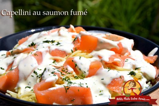 Capellini au saumon fumé