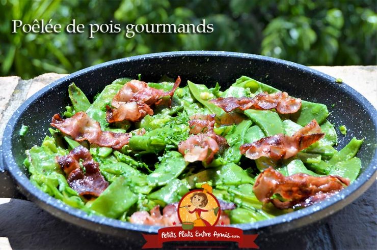 Poêlée de pois gourmands